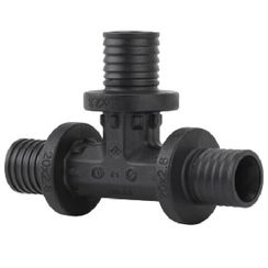 Тройник VARMEGA Slide-fit равносторонний, 16, аксиальный, PPSU, VM50401
