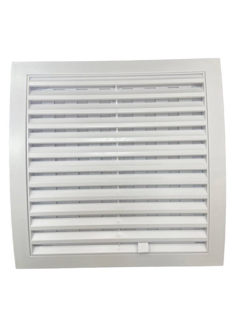 Вентиляционная решетка 270х270 разъемная со шторкой в рамке