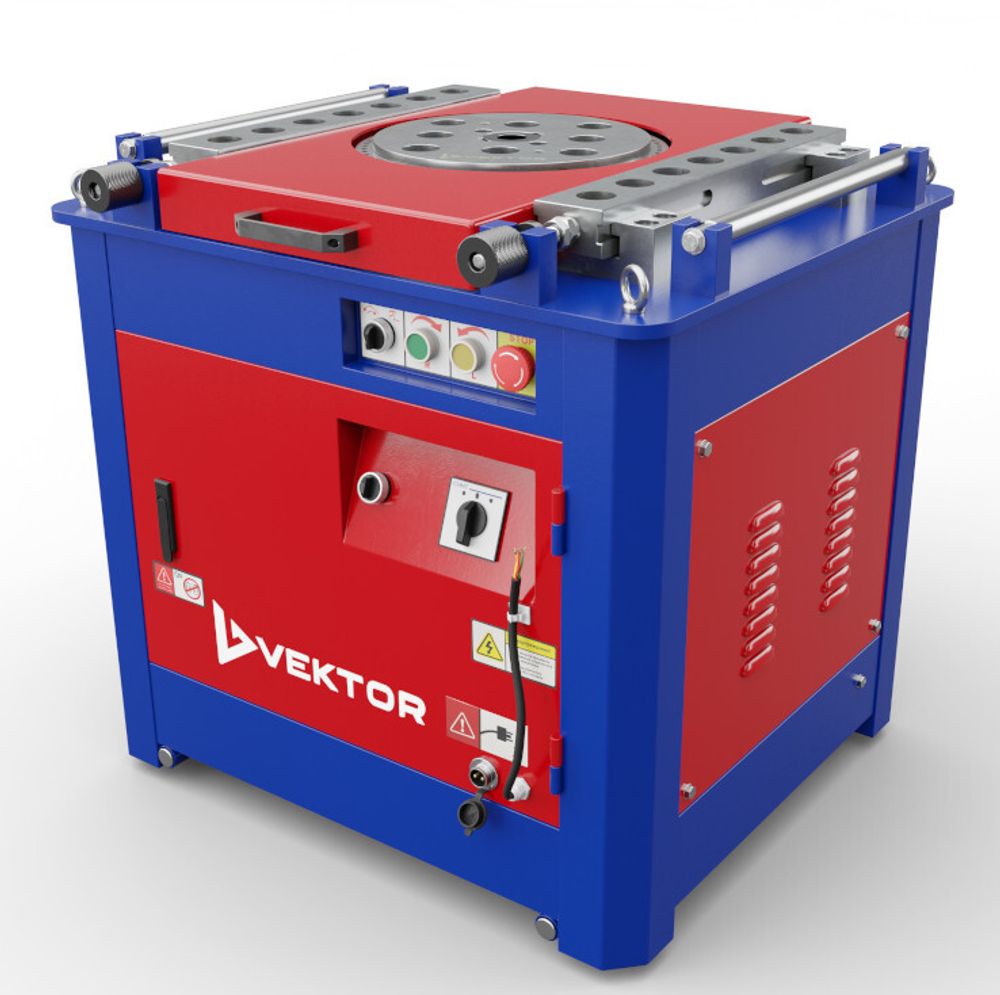 Станок для гибки арматуры Vektor GW52SA с доводчиком - [4 кВт / до 45 мм / с концевиком]