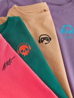 Футболка для мальчика Next E45-242, 4 шт., Сиреневый, Песочный, Зеленый