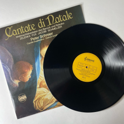 Винтажная виниловая пластинка LP Peter Schreier, Cappella Sagittariana, Dietrich Knothe, Cantate di Natale Weihnachtskantaten Des Barock Und Rokoko (Германия 1977)