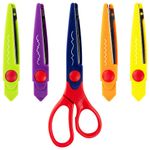 Ножницы ОСТРОВ СОКРОВИЩ, 165 мм, 5 сменных фигурных лезвий, в блистере, 236782