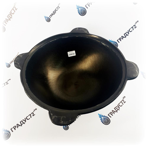 Казан Узбекский чугунный 10 литров с плоским дном и крышкой (г.Наманган)