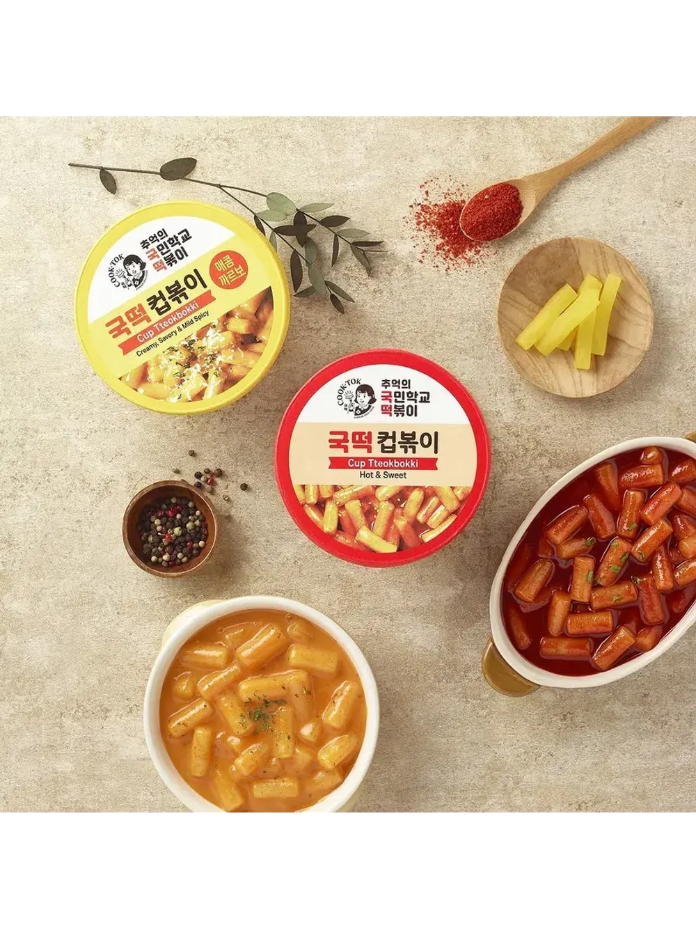 Токпокки в соусе ассорти вкусов CupBokki 4 шт