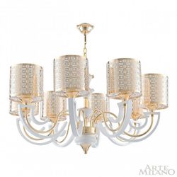 Подвесная люстра Arte Milano Florentia-8857 308857/8 Wh/Gd