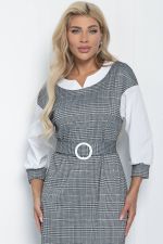 Платье Брют (светло-серое) П11063 LT Collection