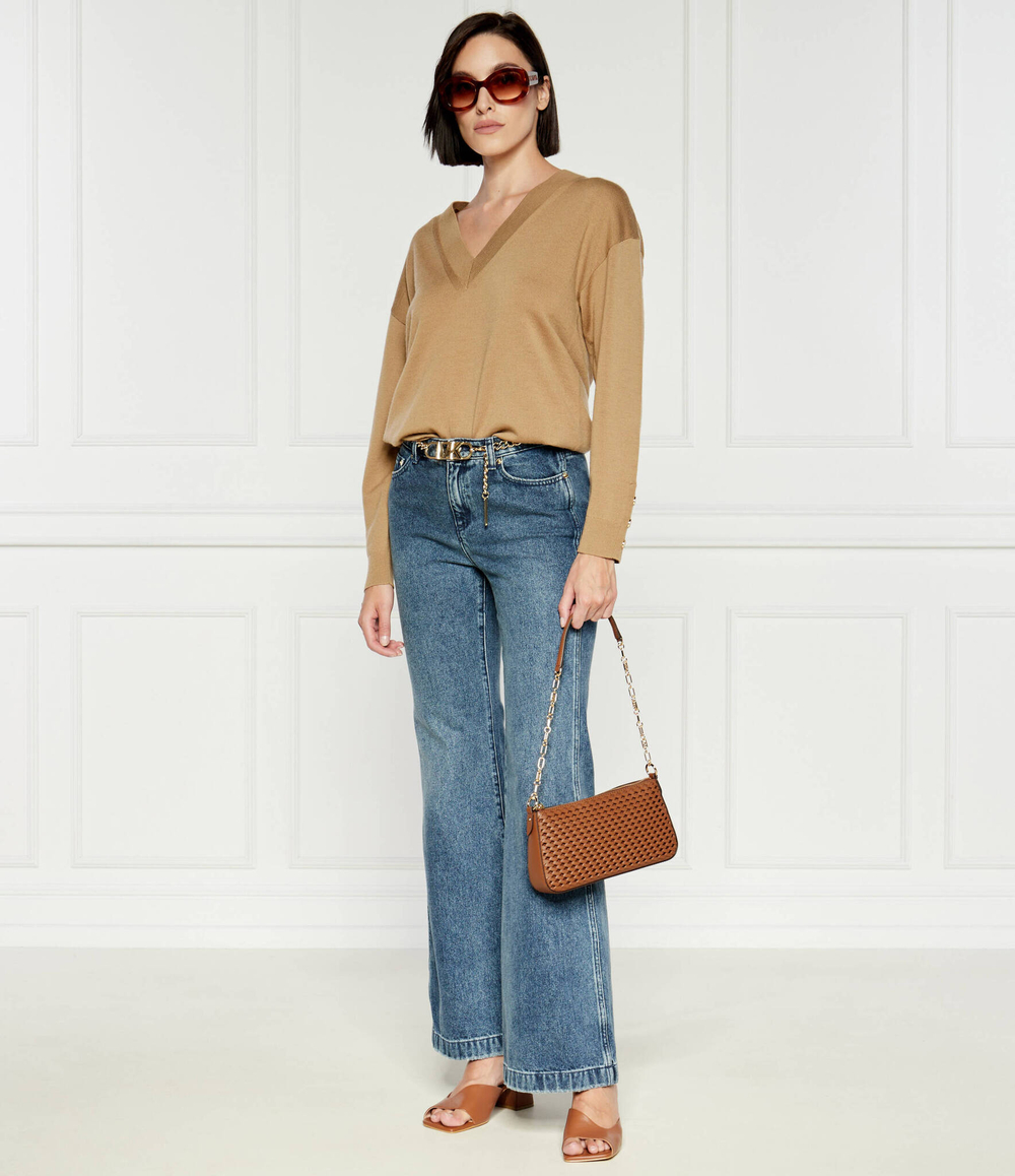 Кожаная сумка через плечо Michael Kors - коричневый(32T4G8EW6L)