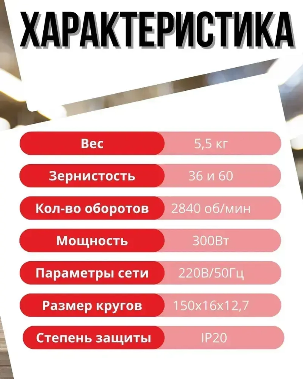 Станок точильный электрический BSM-150A (с лампой)