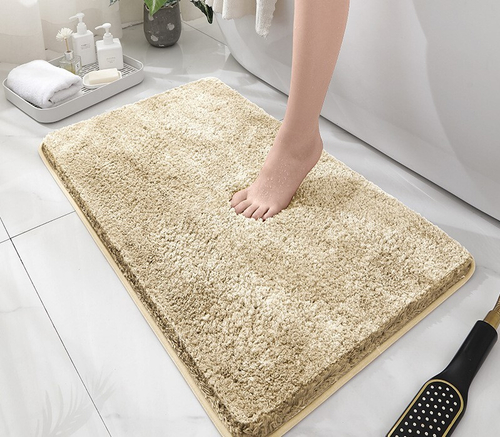 Коврик в ванную, 50×80 см, бежевый