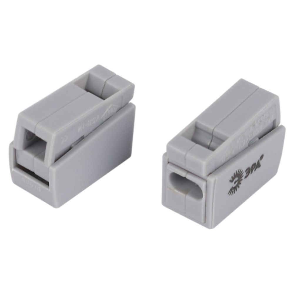 Клемма ЭРА NO-225-462 быстрозажимная 221-112 для светильников 2 полюса 0.5-2.5мм2 (упаковка 3 шт.) | Клеммы