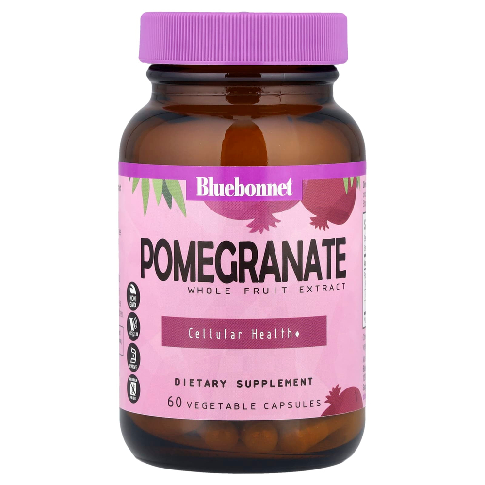 Bluebonnet Nutrition, Super Fruit, экстракт плодов граната, 60 растительных капсул