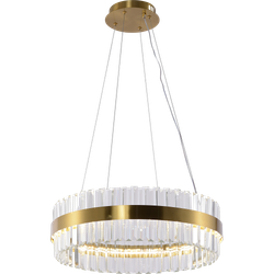 Люстра Rivoli Gwinnett 6193-201 подвесная светодиодная LED 3000-6300К 112 Вт с пультом | Хрусталь