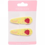 Зажимы для волос детские 2шт «Happy smile», ягодки, микс 6 цветов, 5,5*1,5см