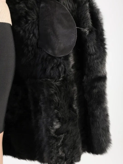 Дубленка зимняя натуральная с капюшоном длинная и теплая