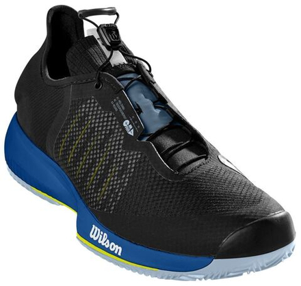 Мужские кроссовки теннисные Wilson Kaos Rapide Clay M - black/classic blue/sulphur spring