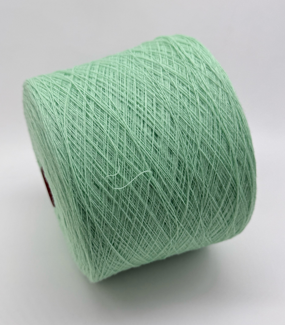 Пряжа Zegna Baruffa Supergeelong 1/15 (100% мериносовая шерсть кардная), 1500м/100гр, мятный