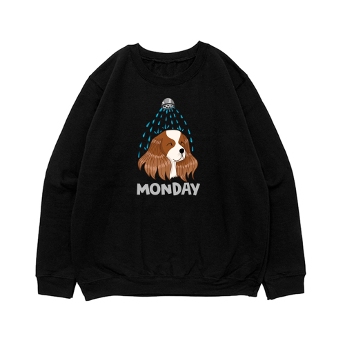 Свитшот "Спаниель в понедельник"