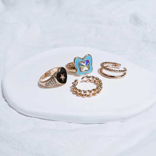 Набор колец "Loving-Heart Butterfly"