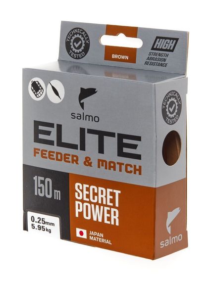 Леска монофильная Salmo Elite FEEDER &amp; MATCH 150 м, 0,25 мм