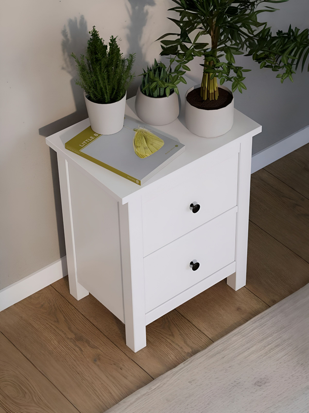 IKEA Комод HEMNES 46х70х35, КЫМОР 1 ящик, белый, (ХЕМНЕС ИКЕА)
