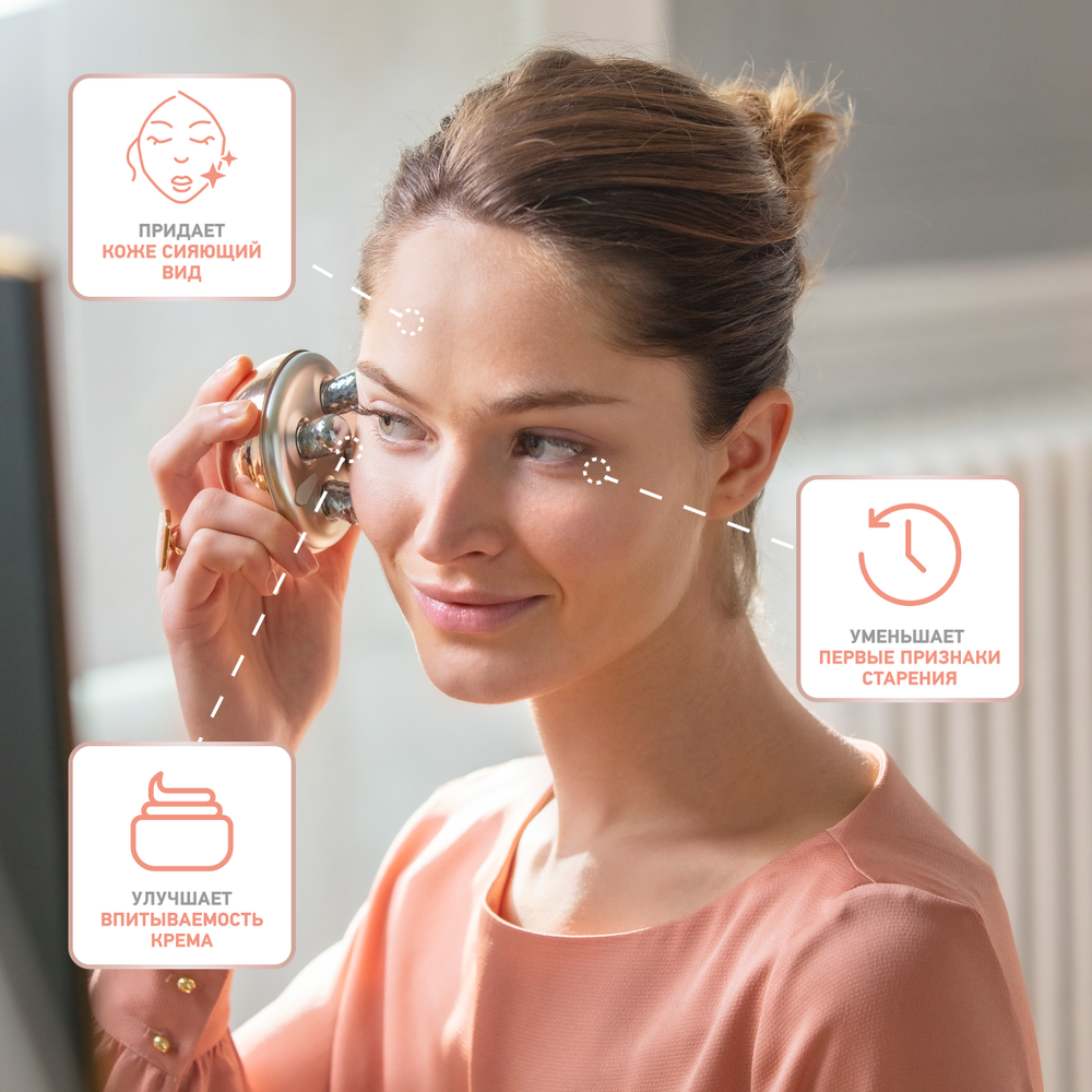 Массажер для ухода за кожей лица Rowenta Youth Facial Massager LV6020F0