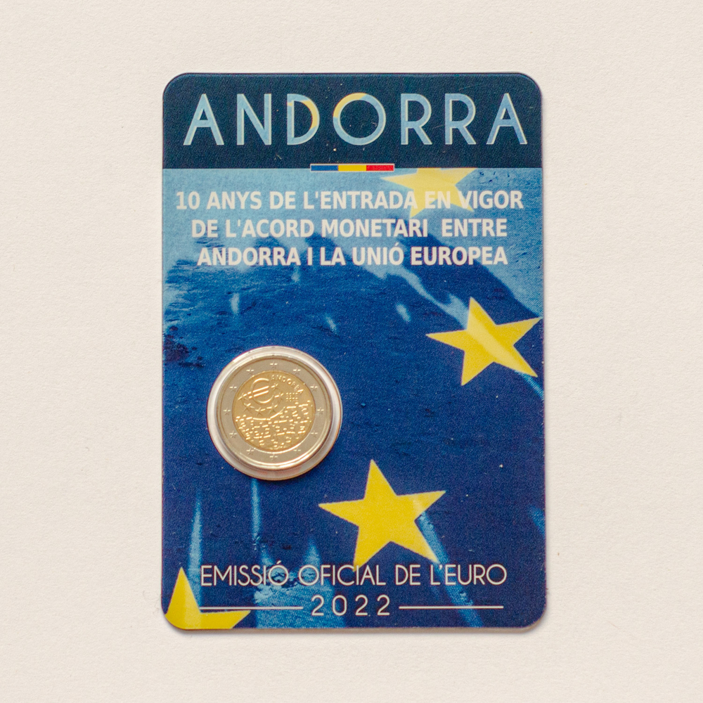 Andorra 2 Euro 2022: 10th Anniversary of Monetary Agreement with the EU