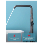 Смеситель для ванны напольный Raglo R20.33.09, графит