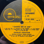 Charles Aznavour ‎– Charles Aznavour chante Ses 20 Ans (Италия 1970г.)