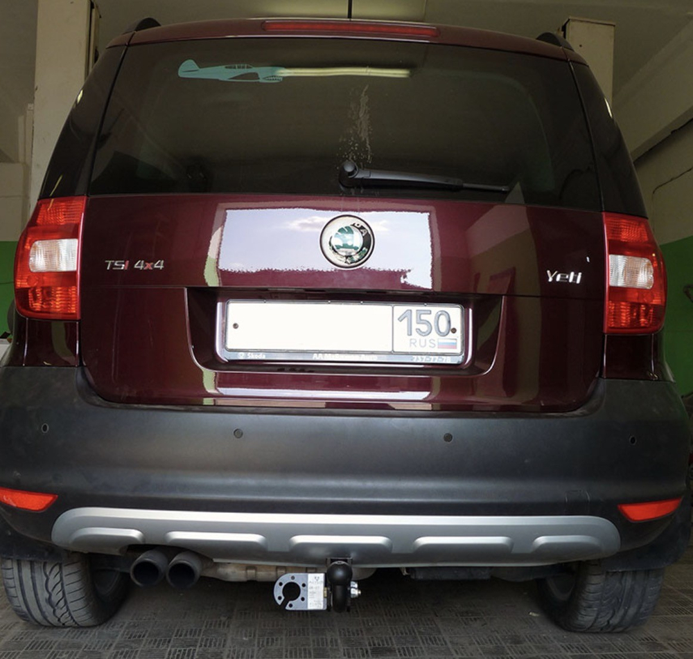 Фаркоп для Skoda Yeti 2009-2018 Тип шара: A. Нагрузки: 1500/75 кг, SK 07