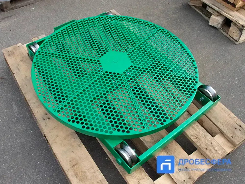 Стол для пескоструйной камеры поворотный с тележкой TTM-800мм арт. 10115708