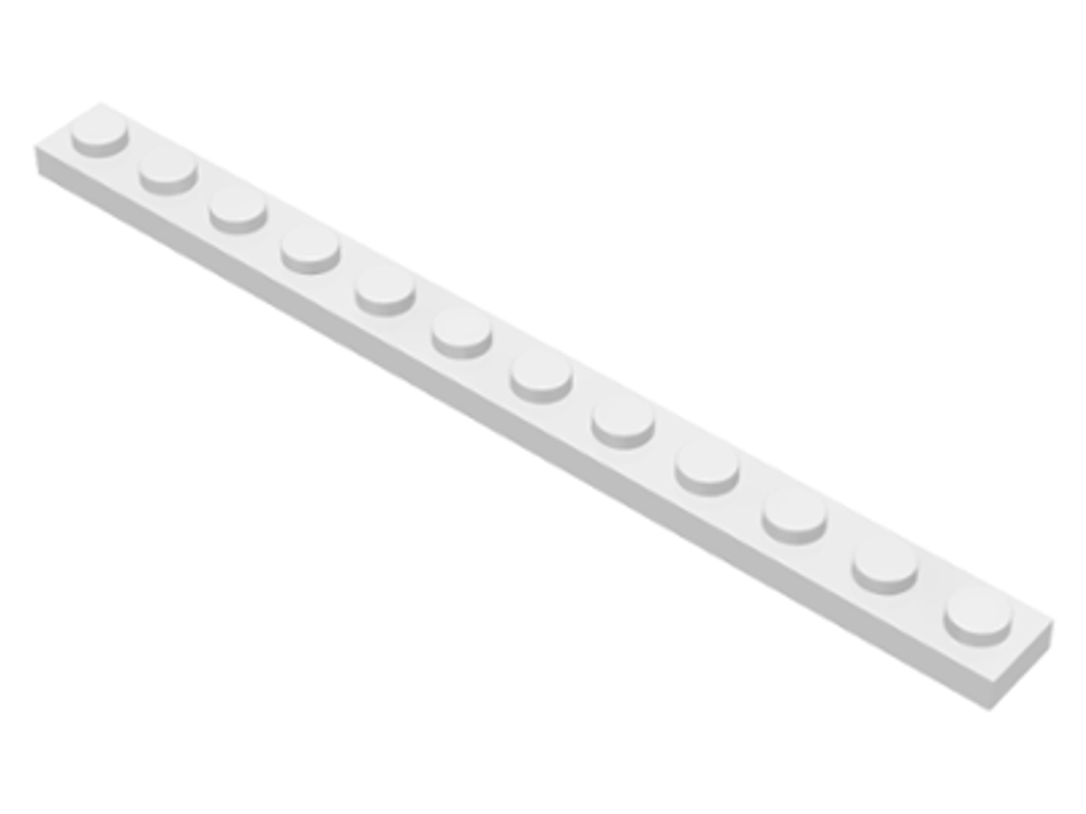 Lego Плитка 1x12 (белый) 4514842 / 60479