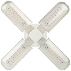 Фитолампа для растений светодиодная ЭРА FITO-36W-RB-E27-FOLD 4-х лепестковая красно-синего спектра 36 Вт Е27