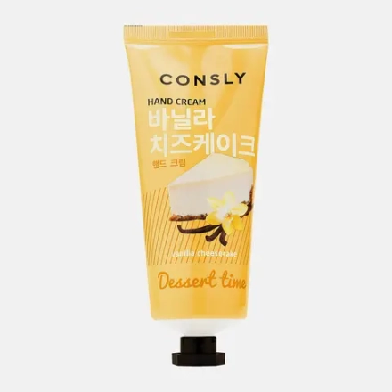 Крем для рук с ароматом ванильного чизкейка Dessert Time Consly 100мл