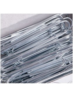 Скрепки канцелярские 50 мм 50 шт оцинкованные 2 пачки