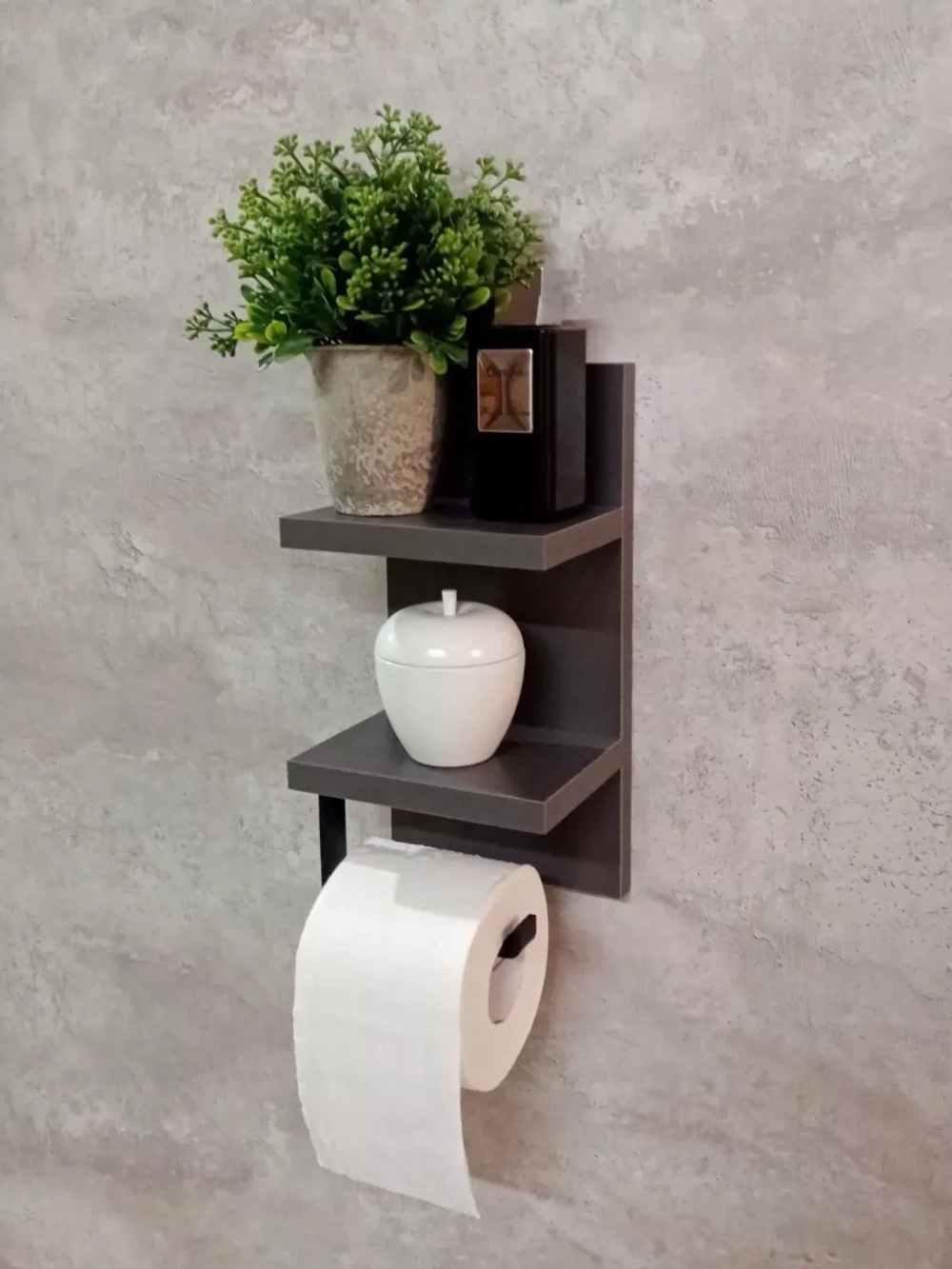 Держатель для туалетной бумаги с полками