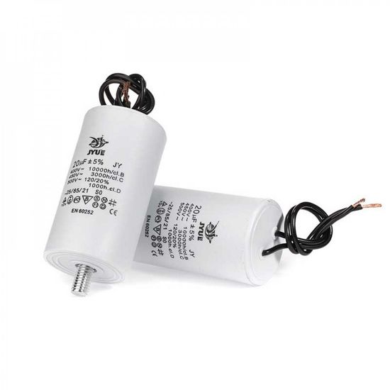 Пусковой конденсатор 60мкФ 450в гибкие выводы+болт / CBB60 JYUE