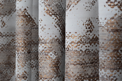 Портьера 300х260 Garda Decor Bromley голубой