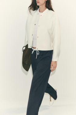 ZARA БРЮКИ WIDE LEG С ДВОЙНЫМ ПОЯСОМ, АНТРАЦИТОВО-СЕРЫЙ