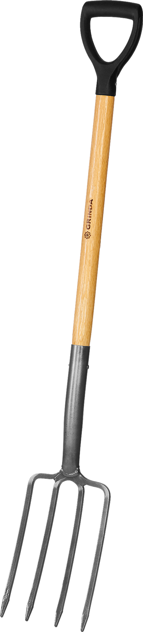 Вилы садовые Grinda 180х280х1200 черенок дерево, V-ручка