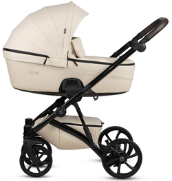 Детская коляска Tutis Viva 5 Plus Leather 2024 3 в 1 1452086 Vanilla