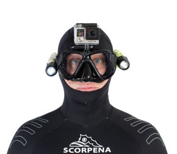 Маска Scorpena X с креплением для GoPro