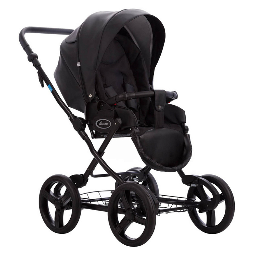 Детская коляска AroTeam Cocoline Prima 2 в 1 06 черная кожа