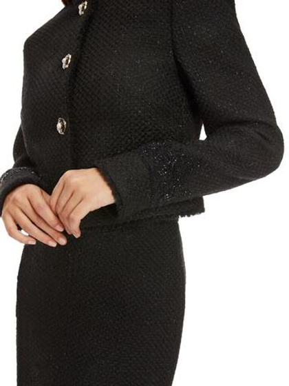 Marc Cain Жакет из твида с вышивкой