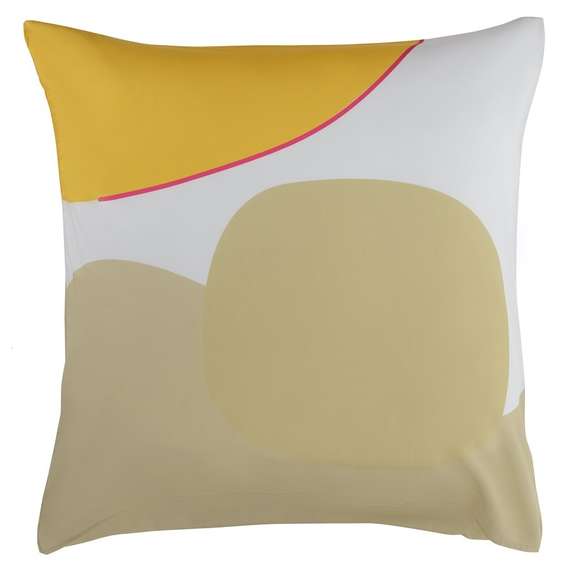 Набор из двух наволочек из сатина  горчичного цвета с авторским принтом Freak Fruit 70х70 см