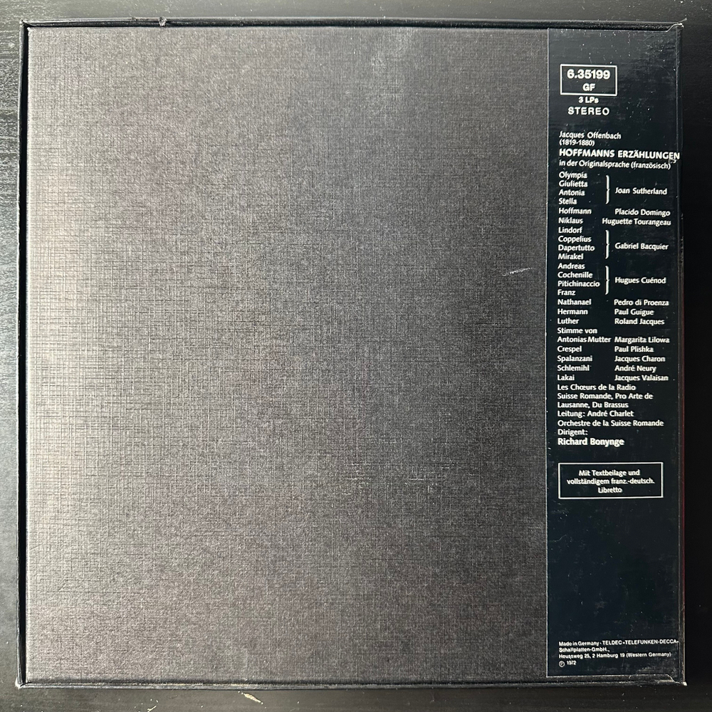 Оффенбах - Сказки Гофмана 3LP (Германия 1976г.)