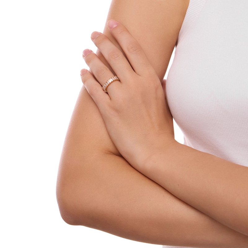 Кольцо Золотое с Кристаллами