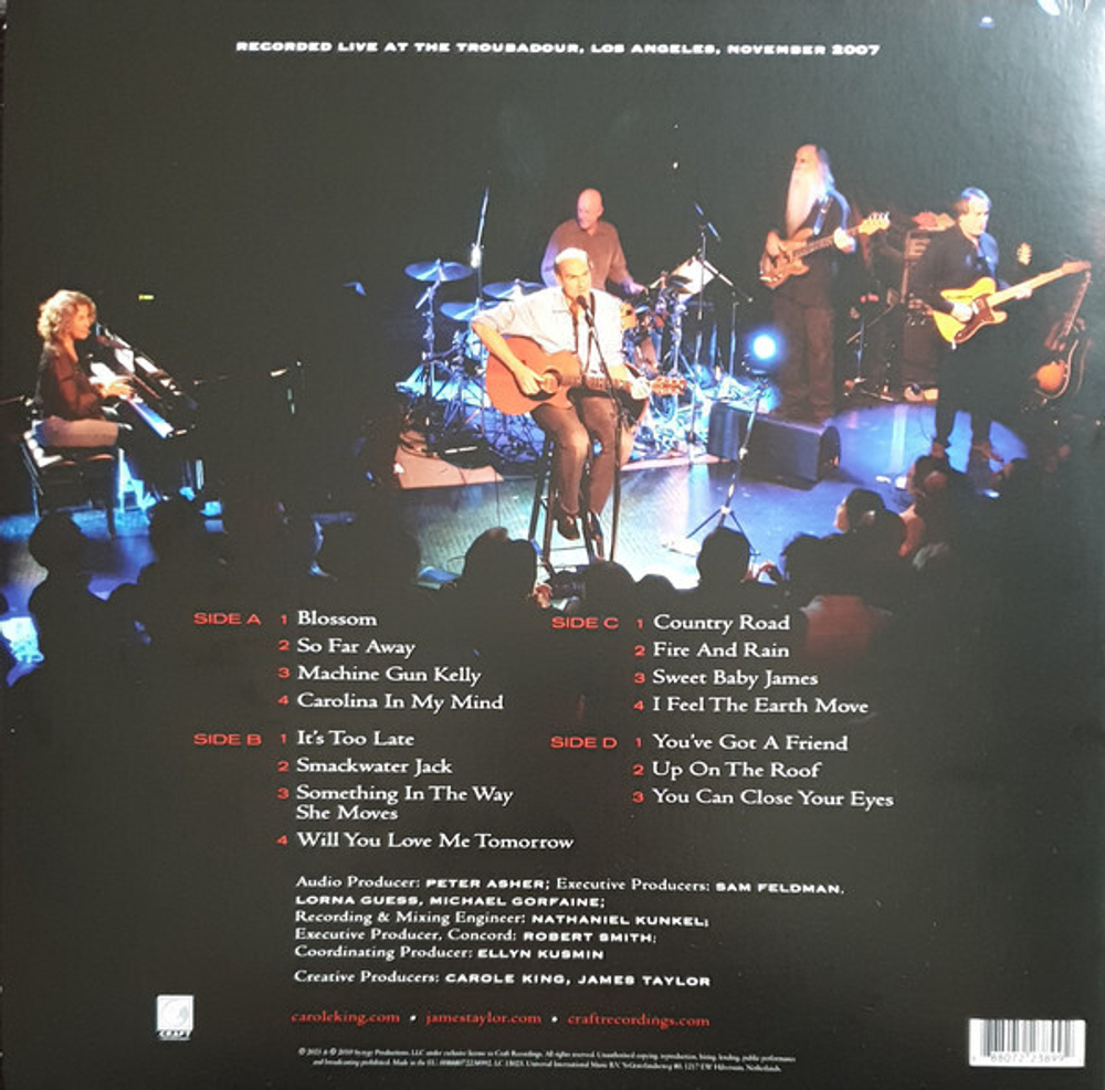 Carole King & James Taylor / Live At The Troubadour (Coloured Vinyl)(2LP)