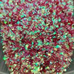 Хлопья Красный перламутр для дизайна ногтей, маникюра, бодиарта, макияжа...