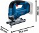 Лобзик аккумуляторный BOSCH GST 185-LI 06015B3023 Скобовидная рукоятка