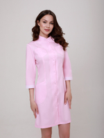 Медицинский халат женский розового цвета Медис Х-224/2